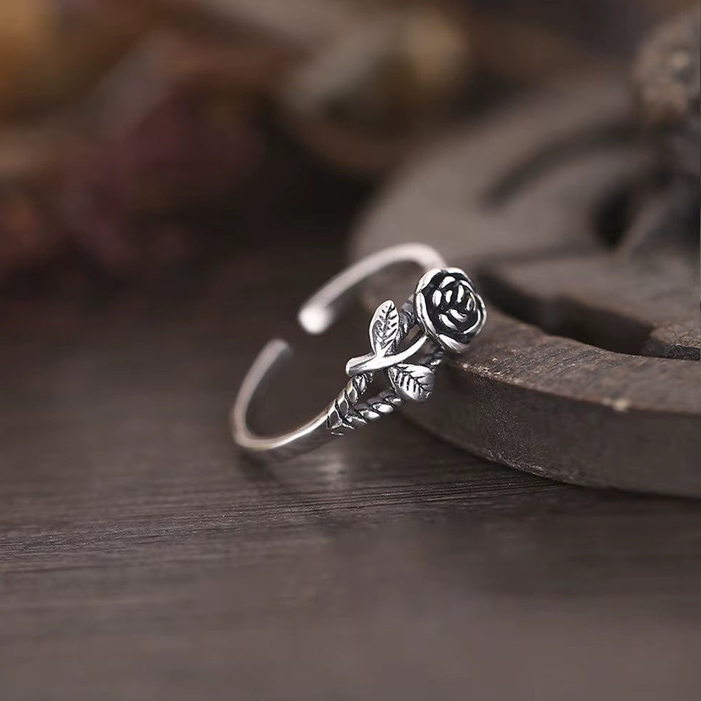 Cute Mouse Shape Open Ring for Women Antique Silver Color Modern Fashion Girls Finger Accessories Hip Hop Party Jewelry