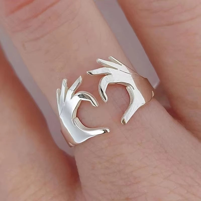 Cute Mouse Shape Open Ring for Women Antique Silver Color Modern Fashion Girls Finger Accessories Hip Hop Party Jewelry